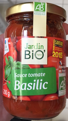 Sauce tomate Basilic Jardin BIO