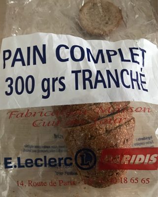 Pain Complet 300grs tranché