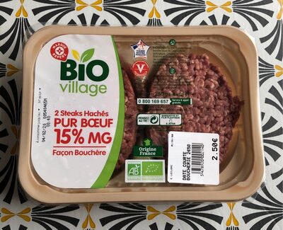 Steacks hachés put boeuf 15%MG