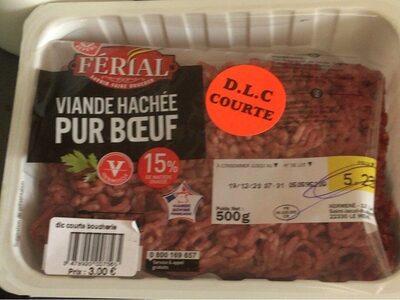 Viande hachée front packaging