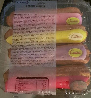 4 éclairs assortis