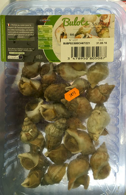 Bulots sauvages cuits pasteurisés