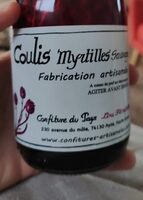 Coulis myrtilles sauvages