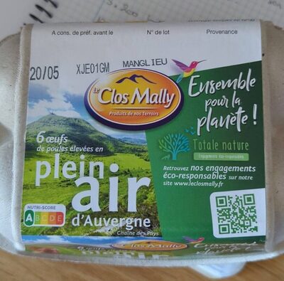 Oeufs plein air d’Auvergne