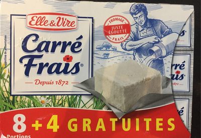 Carré frais 8+4 gratuites