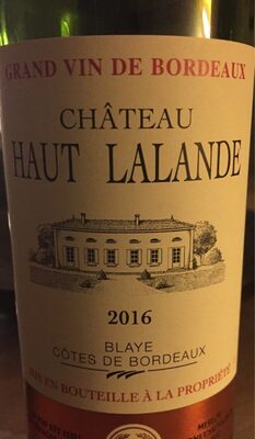Château Haut Lalande front packaging