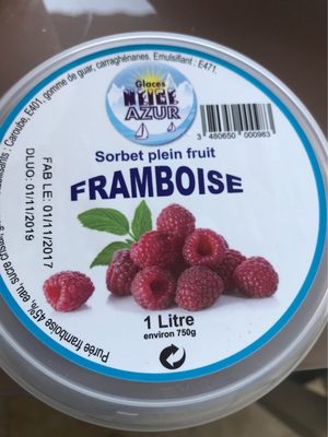 Sorbet plein fruit framboise