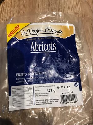 Abricots fruits pasteurises