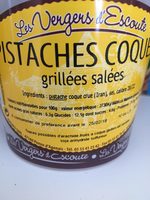 Pistache coque grillées salée