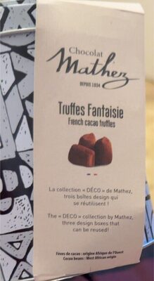 Truf en chocolat mathez