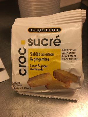 Croc sucré citron & gingembre front packaging