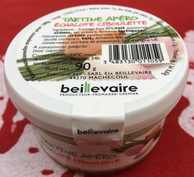 Tartine apéro Echalote - Ciboulette front packaging