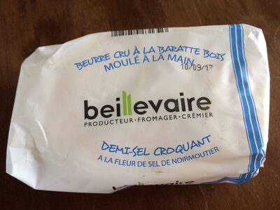 Beurre cru à la baratte bois demi-sel croquant