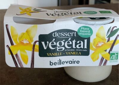 Dessert Végétal à l'avoine - Vanille