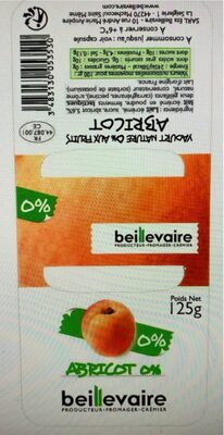 Yahourt Fruits 0% Abricot