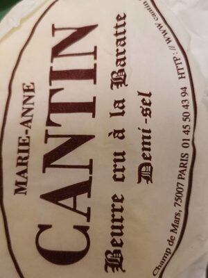 Beurre cru à la baratte demi sel front packaging