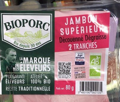 Jambon superieur decouenne degraissé