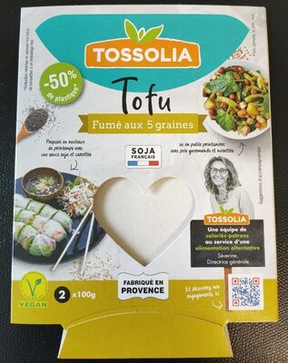 Tofu Fumé aux 5 graines front packaging