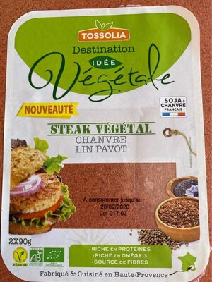 STEAK VEGETAL CHANVRE LIN PAVOT
