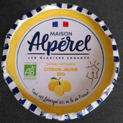 Sorbet artisanal citron bio