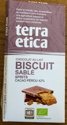 Chocolat au lait biscuit sable prits