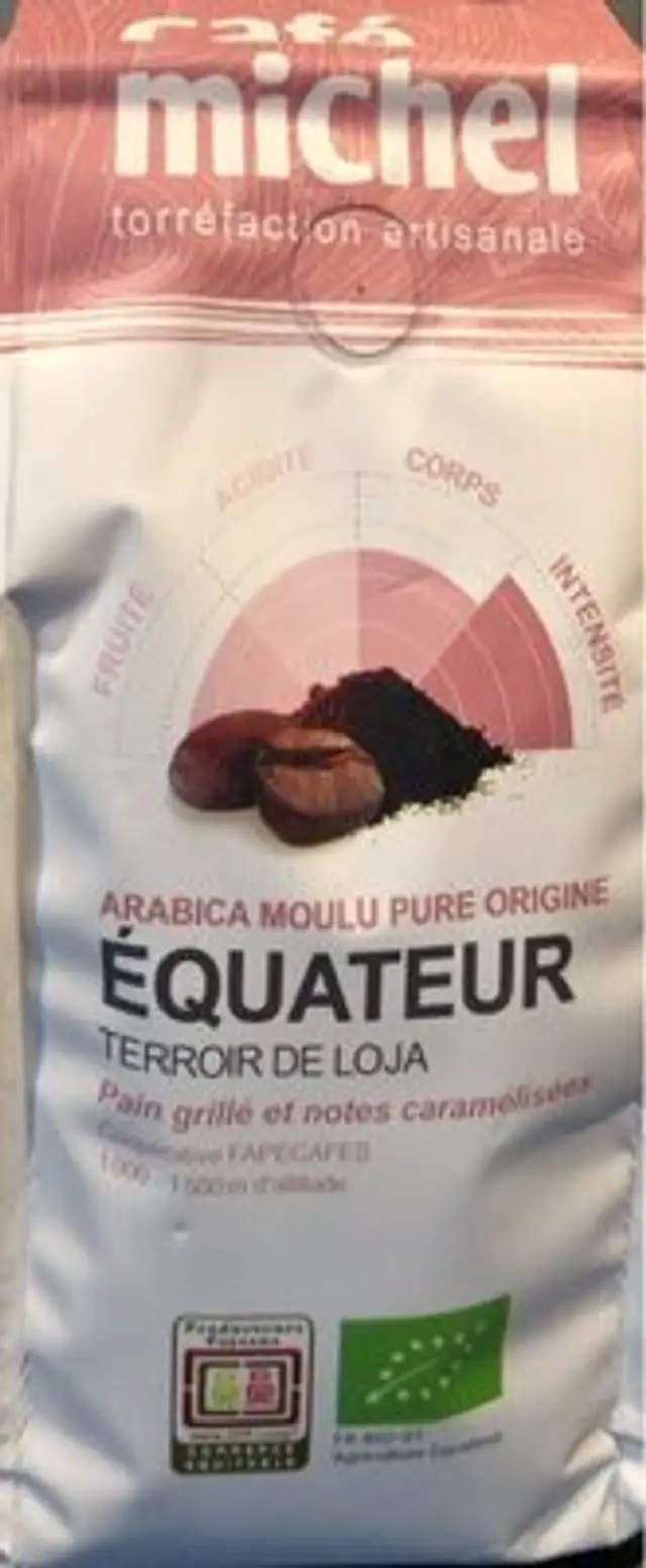 Arabica Equateur bio front packaging