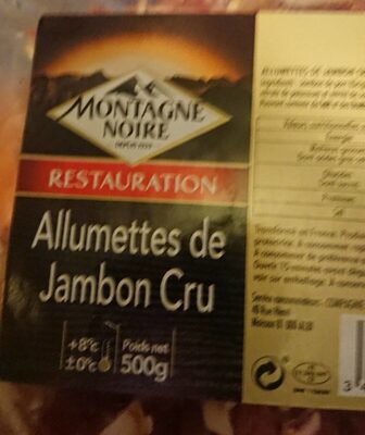 Allumettes de Jambon Cru front packaging