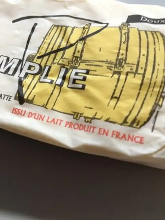 Beurre doux ingredients label