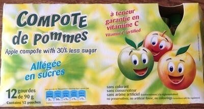 Compote de pommes allégée en sucres