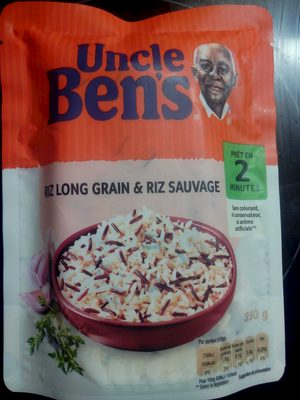 Riz Long Grain (Cuit) front packaging