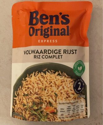 Riz complet front packaging