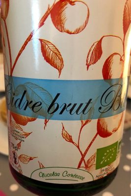 Cidre brut bio front packaging