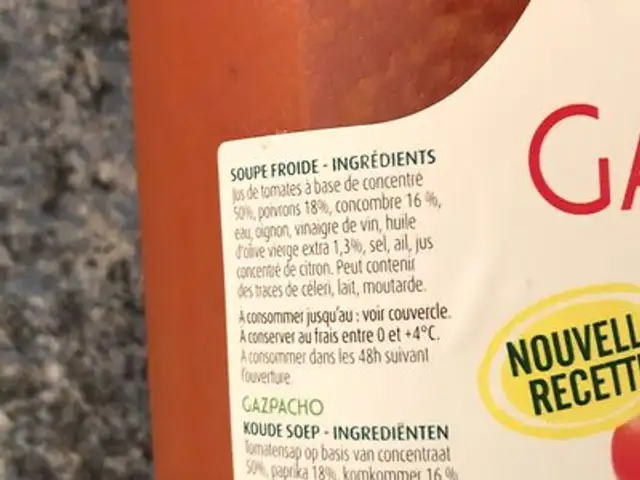 Gaspacho à l'andalouse front packaging