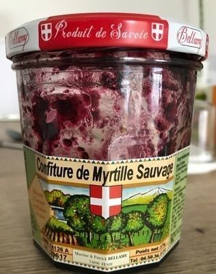 Confiture de myrtilles sauvages