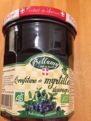 Confiture myrtilles sauvages front packaging