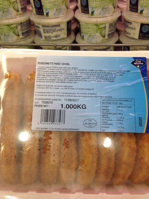 Poissonnette panee 10x100G front packaging