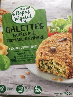 Galettes panées blé fromage & épinard
