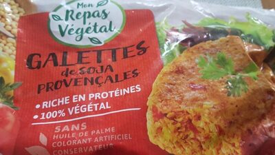 Galettes de soja provençales front packaging