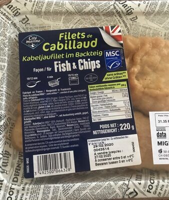 Fish & Chips cabillaud