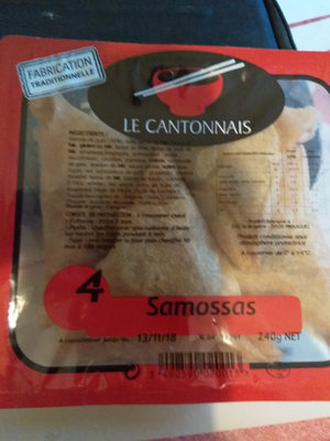 Le Cantonnais Samossas la barquette de 4 240 g