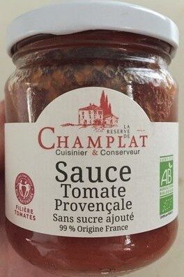 Sauce tomate provençale sans sucre ajouté