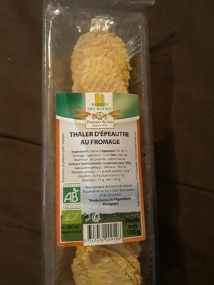 Thaler d'épeautre au fromage front packaging