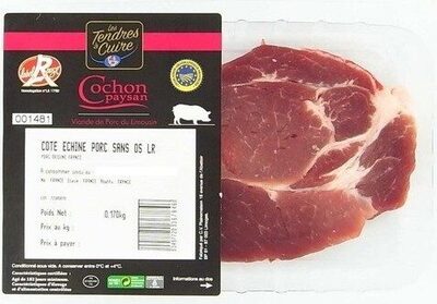 Côte de porc échine sans os Label Rouge front packaging