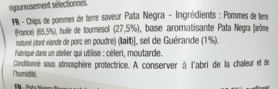 Saveur Pata Negra ingredients label