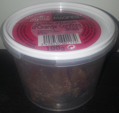 Lamelles d'écorces d'Orange Confites