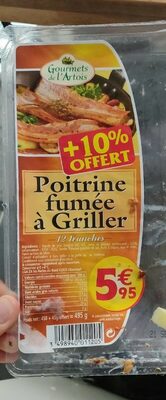 Poitrine fumée à Griller front packaging
