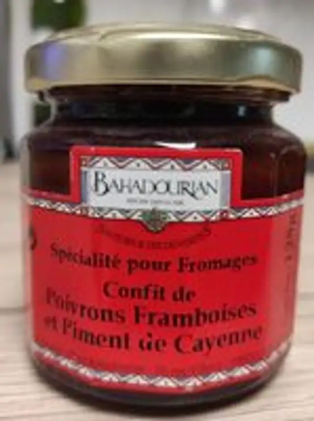 Confit de poivrons framboise et piment de Cayenne