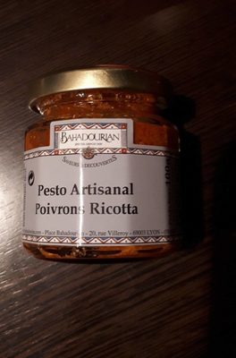Pesto artisanal poivrons ricotta