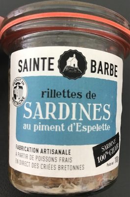 Rillettes de sardines au piment d'espelette