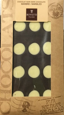 Dark chocolate marbled